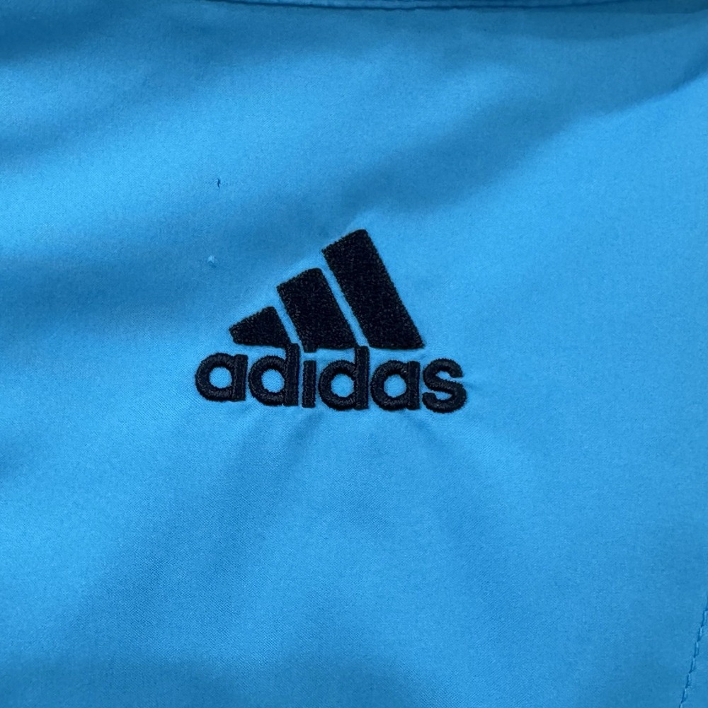 Adidas Golf Climaproof Wind Shirt Men Large Blue 1/4 Zip Bay Hills Club - Picture 10 of 11